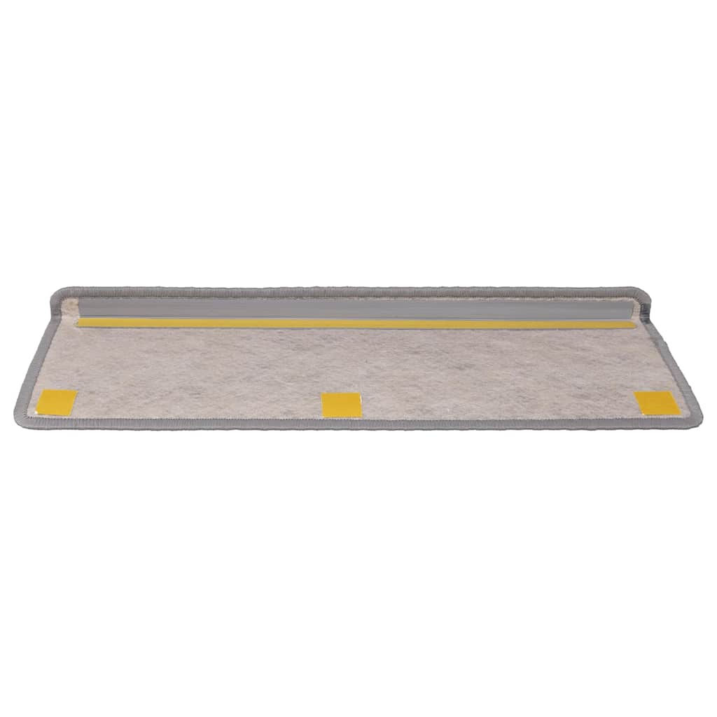 Samoljepljivi otirači za stepenice 30 kom 65x21x4 cm srebrni