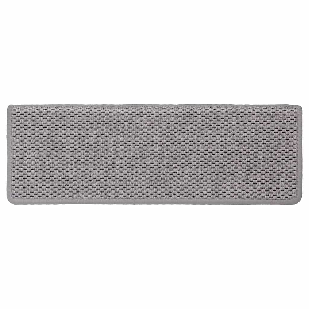 Samoljepljivi otirači za stepenice 30 kom 65x21x4 cm srebrni