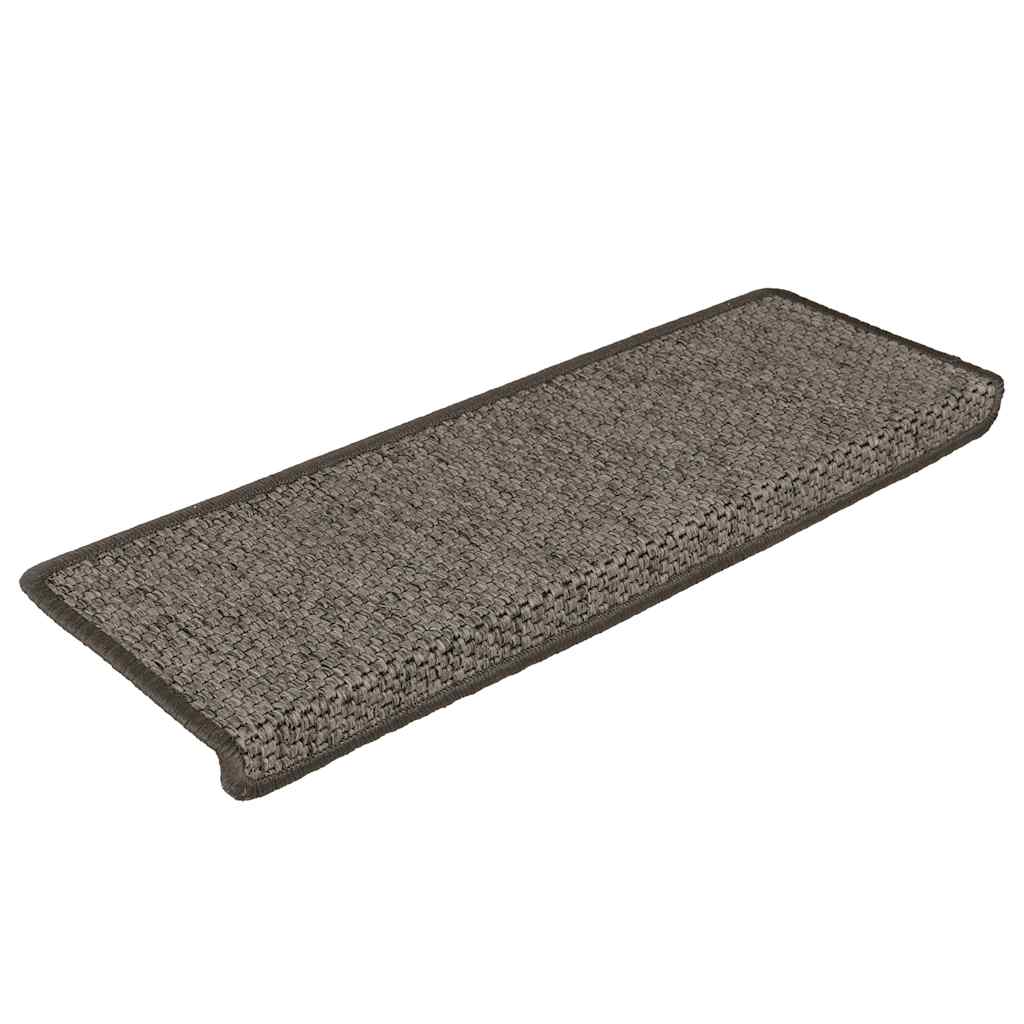 Samoljepljivi otirači za stepenice 30 kom 65x21x4 cm sivi/bež
