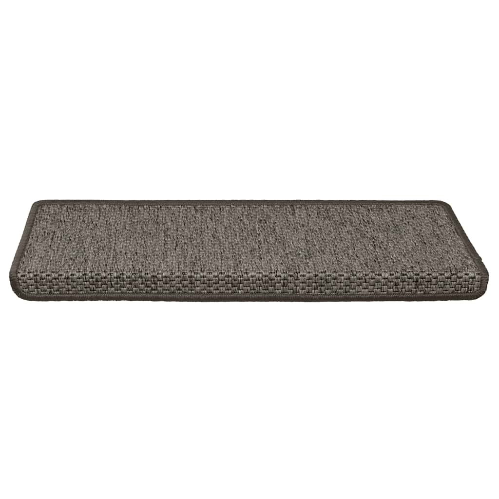 Samoljepljivi otirači za stepenice 30 kom 65x21x4 cm sivi/bež