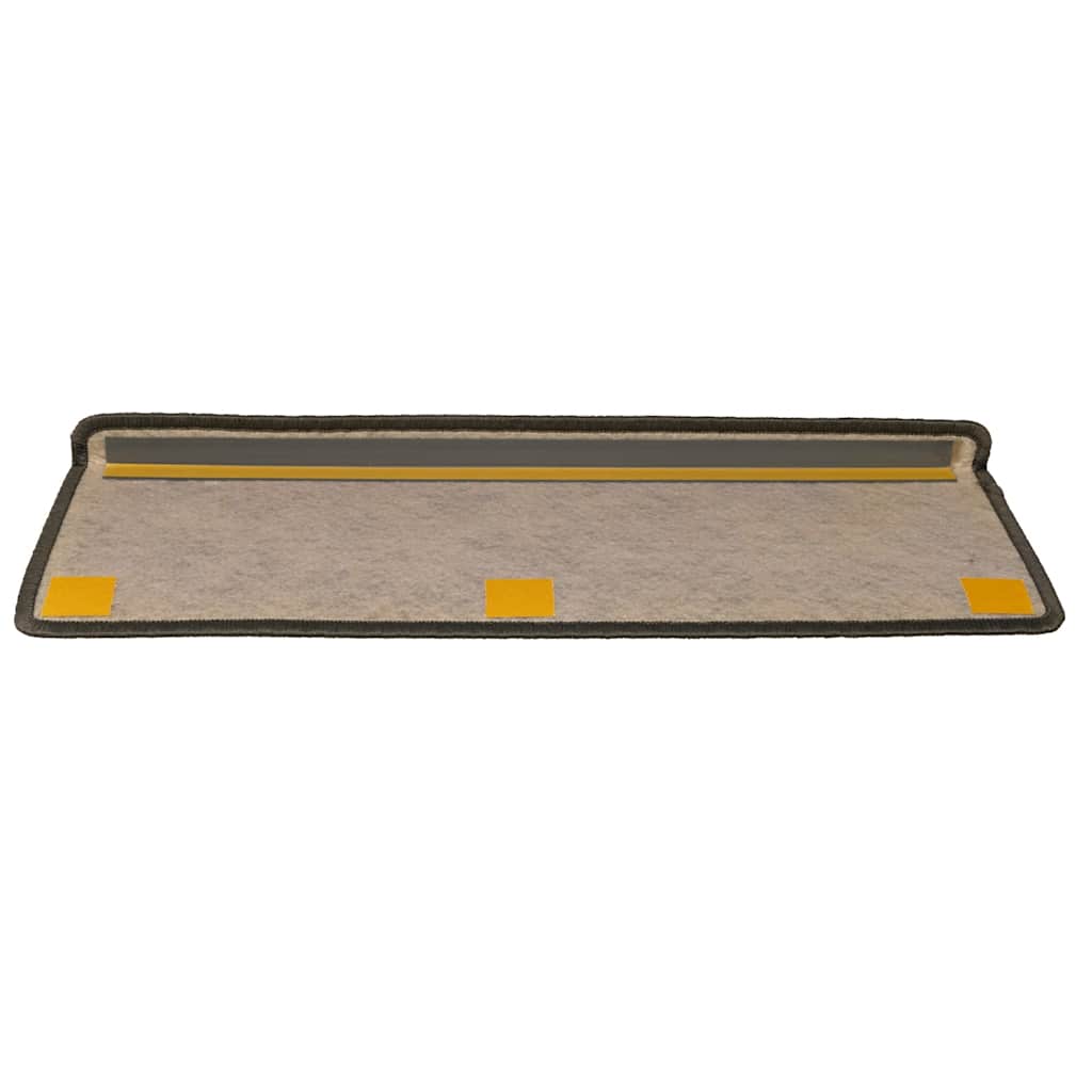 Samoljepljivi otirači za stepenice 30 kom 65x21x4 cm sivi/bež