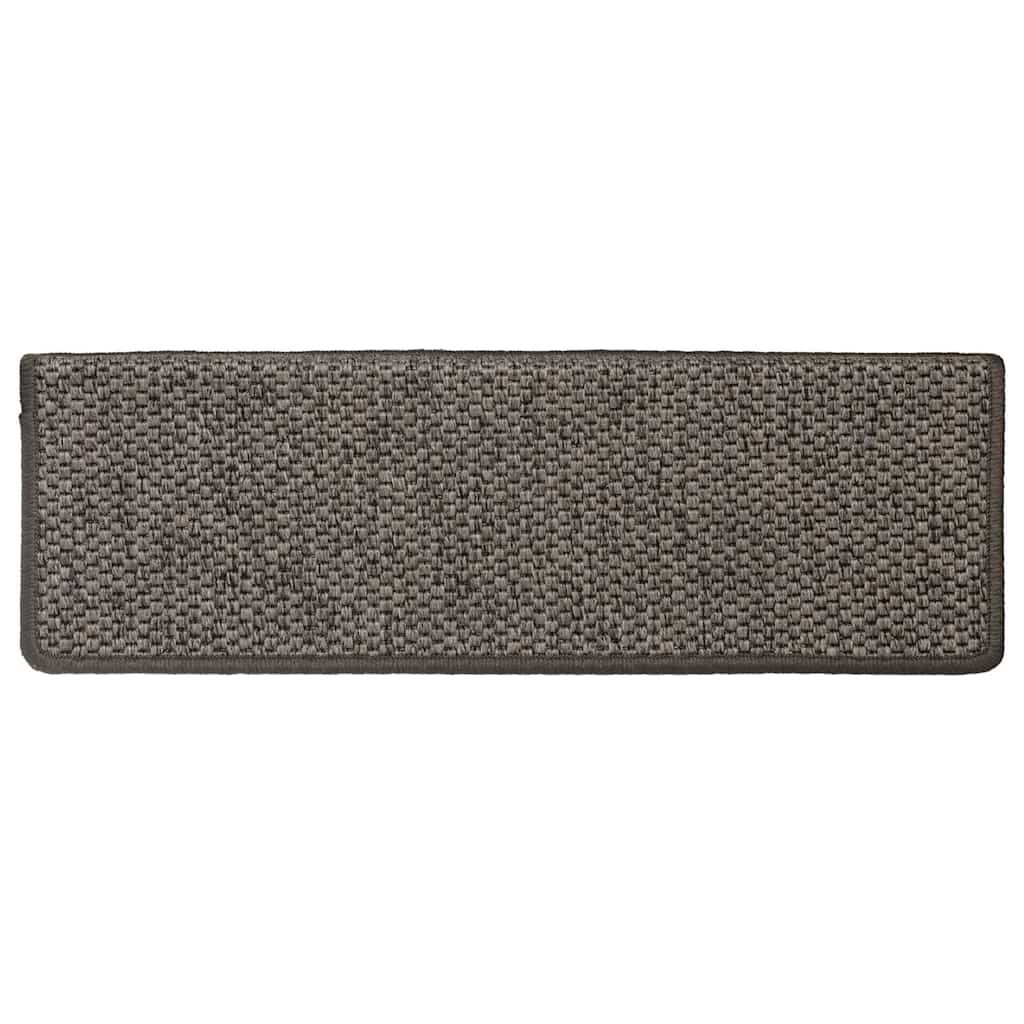 Samoljepljivi otirači za stepenice 30 kom 65x21x4 cm sivi/bež