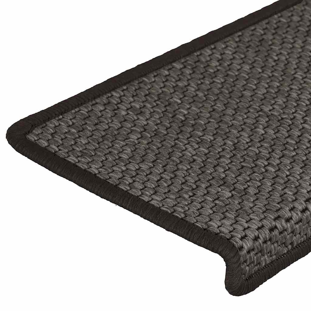 Samoljepljivi otirači za stepenice 30 kom 65x21x4 cm antracit