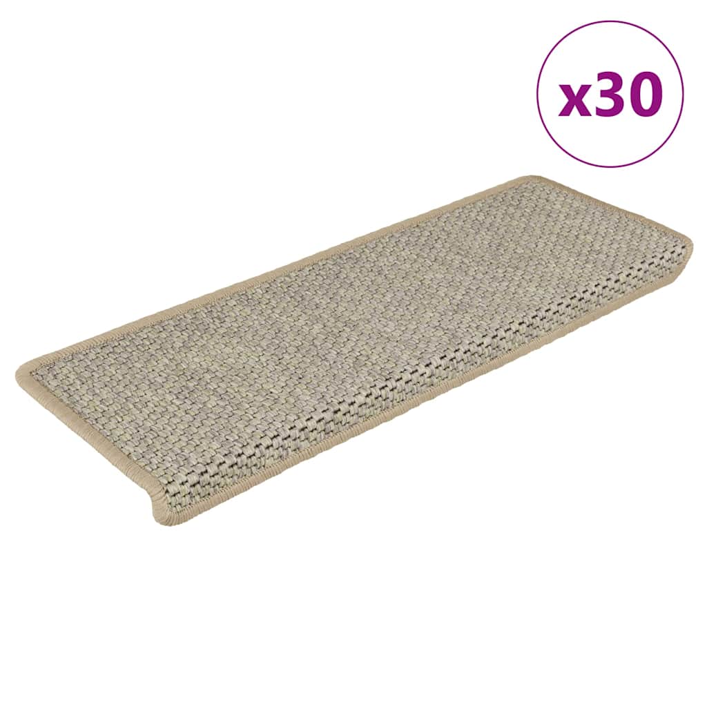Samoljepljivi otirači za stepenice 30 kom 65x21x4 cm svijetlo zeleni