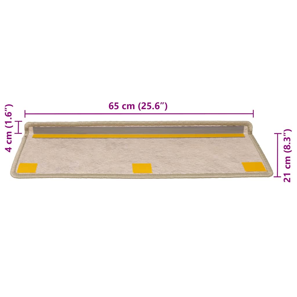 Samoljepljivi otirači za stepenice 30 kom 65x21x4 cm svijetlo zeleni