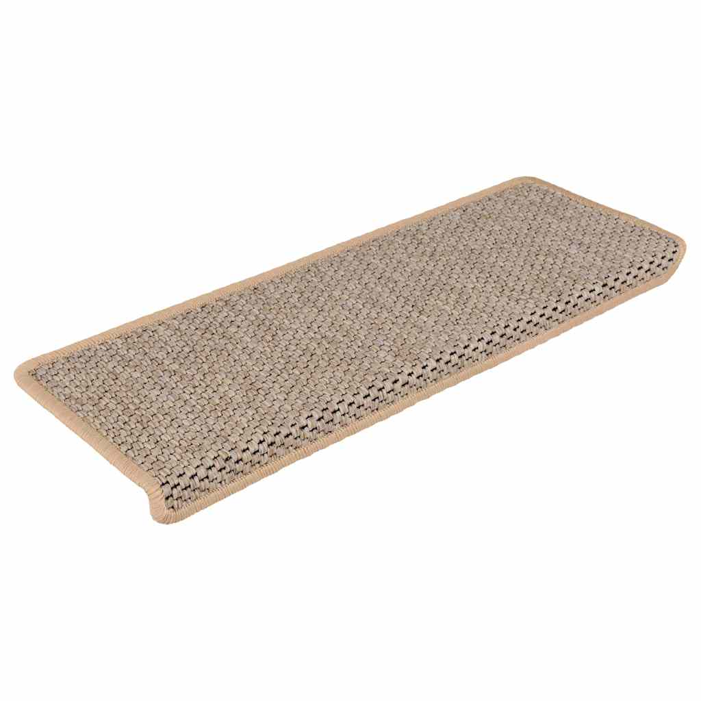 Samoljepljivi otirači za stepenice 30 kom 65x21x4 cm svjetlobež
