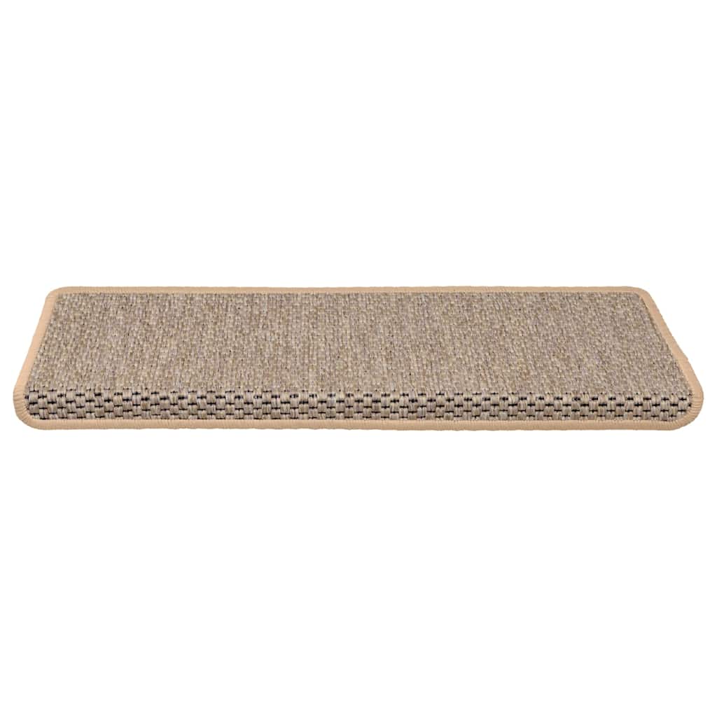 Samoljepljivi otirači za stepenice 30 kom 65x21x4 cm svjetlobež
