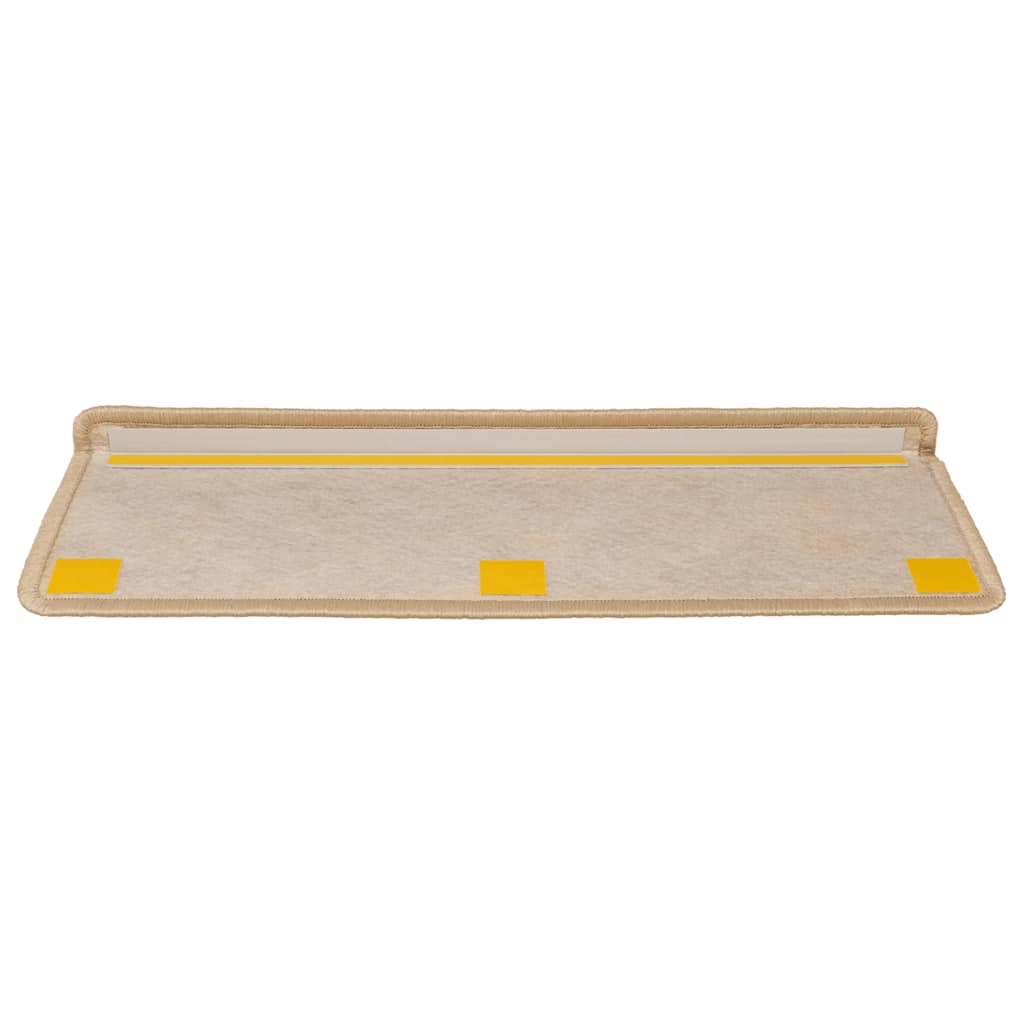 Samoljepljivi otirači za stepenice 30 kom 65x21x4 cm svjetlobež