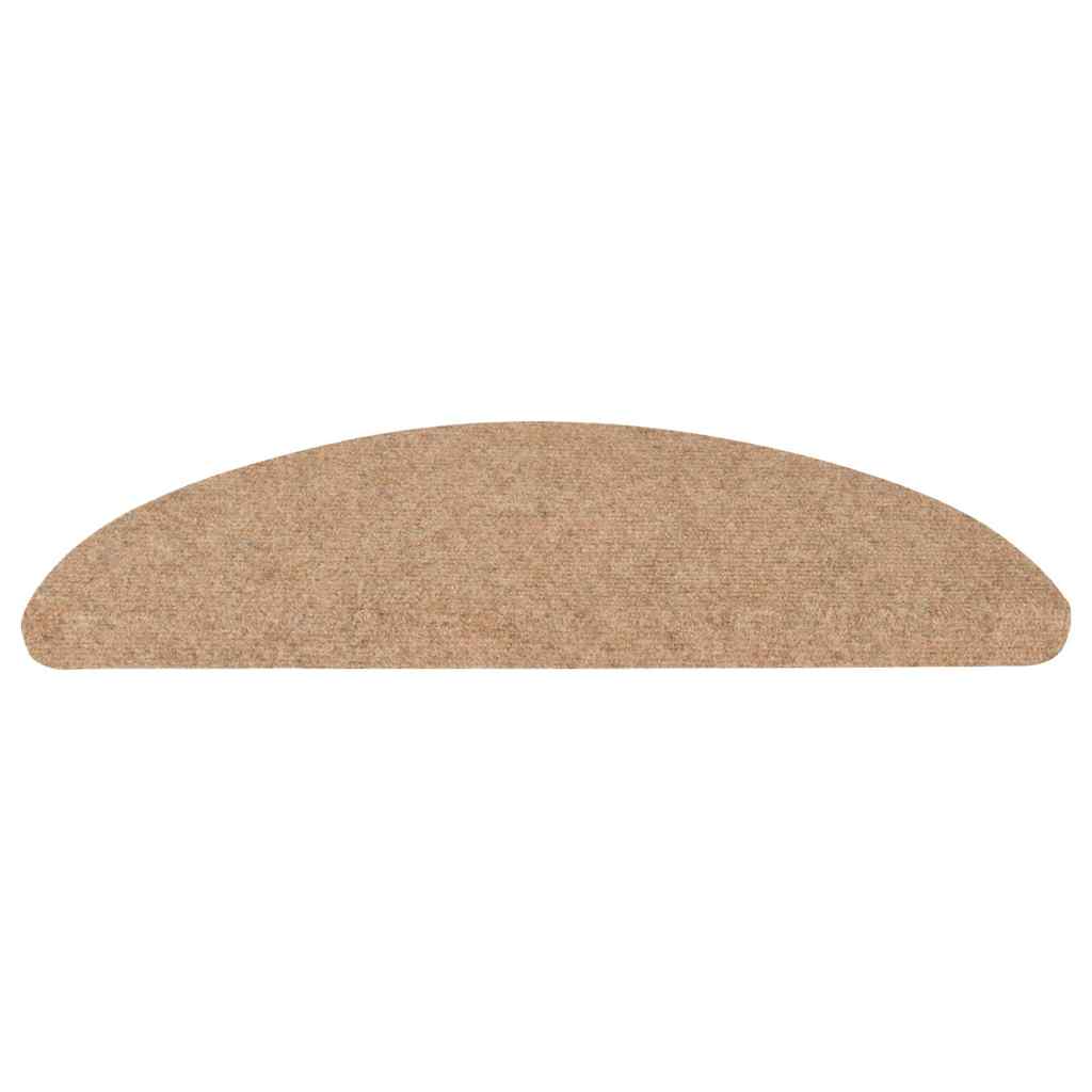 Prostirke za stepenice samoljepljive 20 kom bež 56x17x3 cm