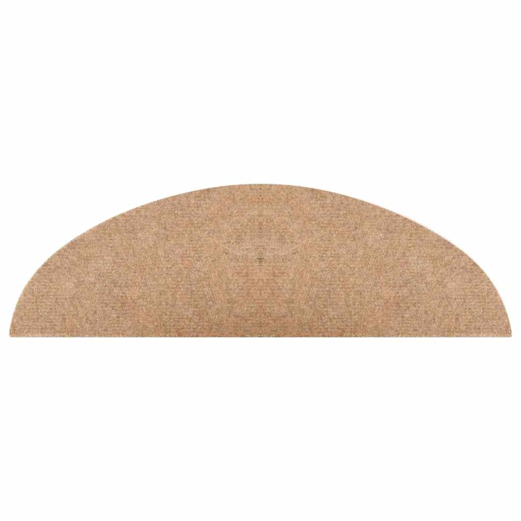 Prostirke za stepenice samoljepljive 20 kom bež 56x17x3 cm