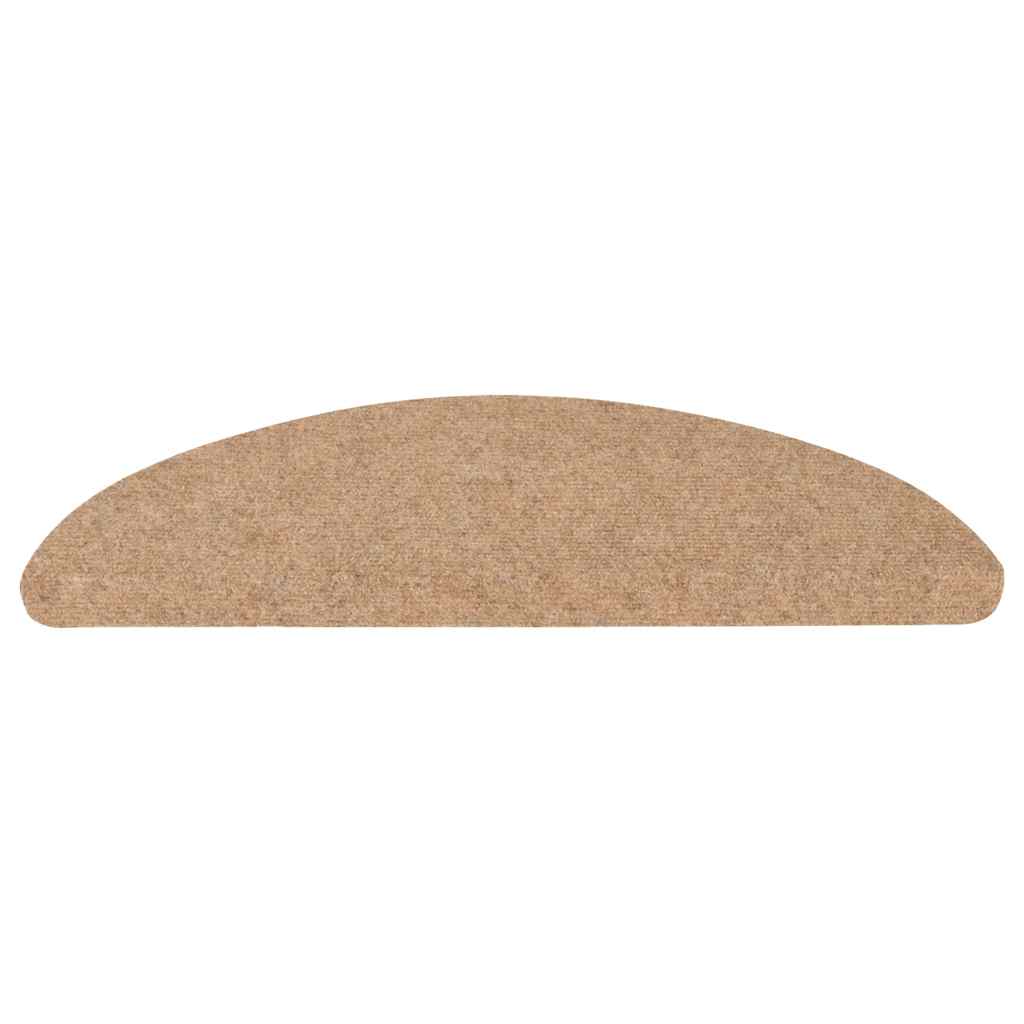 Prostirke za stepenice samoljepljive 30 kom bež 56x17x3 cm