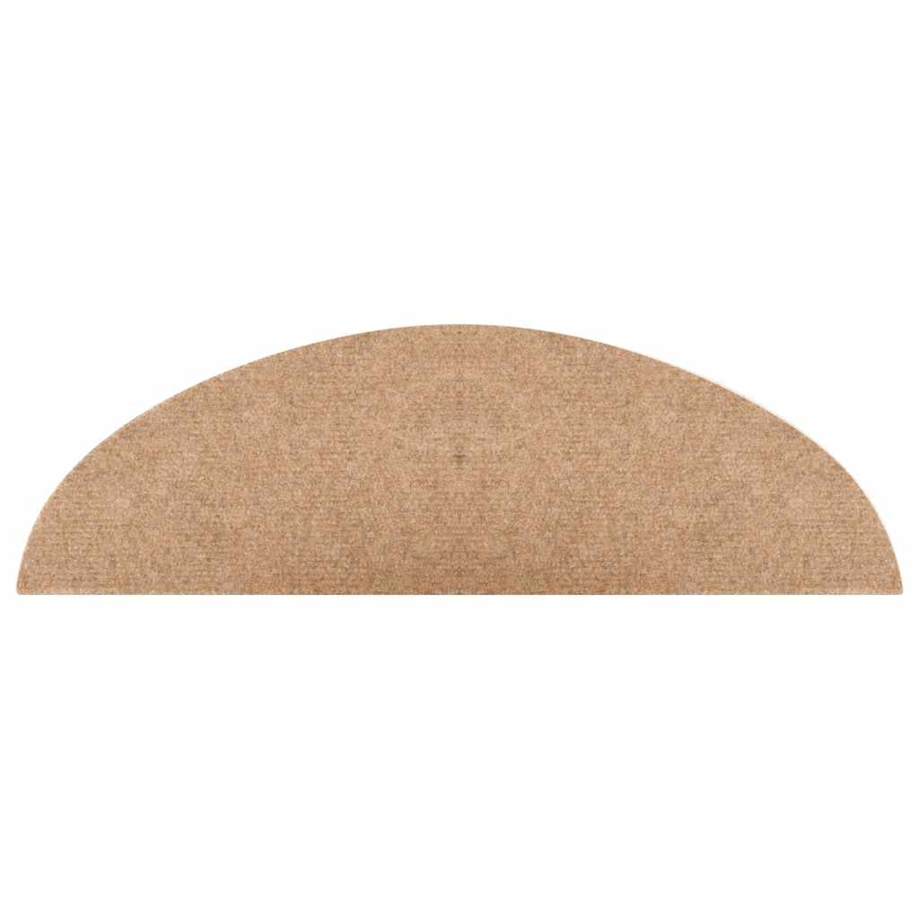Prostirke za stepenice samoljepljive 30 kom bež 56x17x3 cm