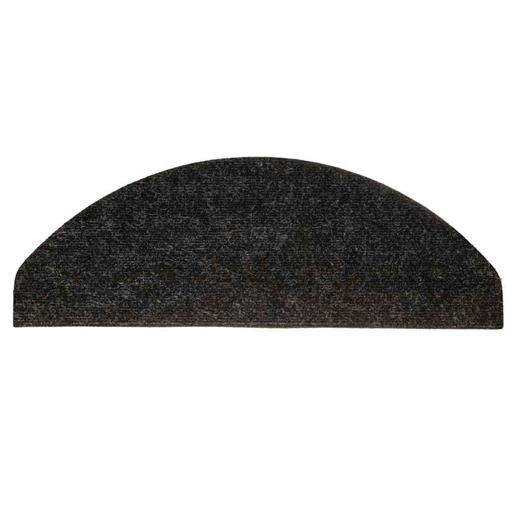Samoljepljivi otirači za stepenice 30kom antracit 65x22,5x3,5cm