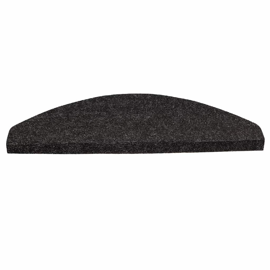 Samoljepljivi otirači za stepenice 30 kom crni 56 x 17 x 3 cm