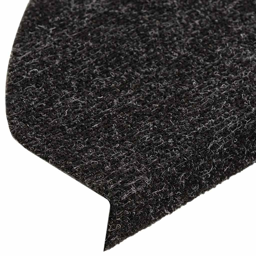 Samoljepljivi otirači za stepenice 30 kom crni 56 x 17 x 3 cm