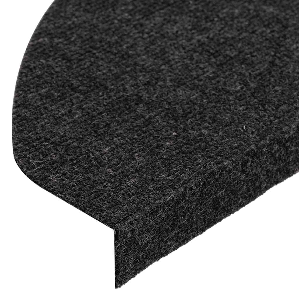 Samoljepljivi otirači za stepenice 20 kom crni 65x22,5x3,5 cm