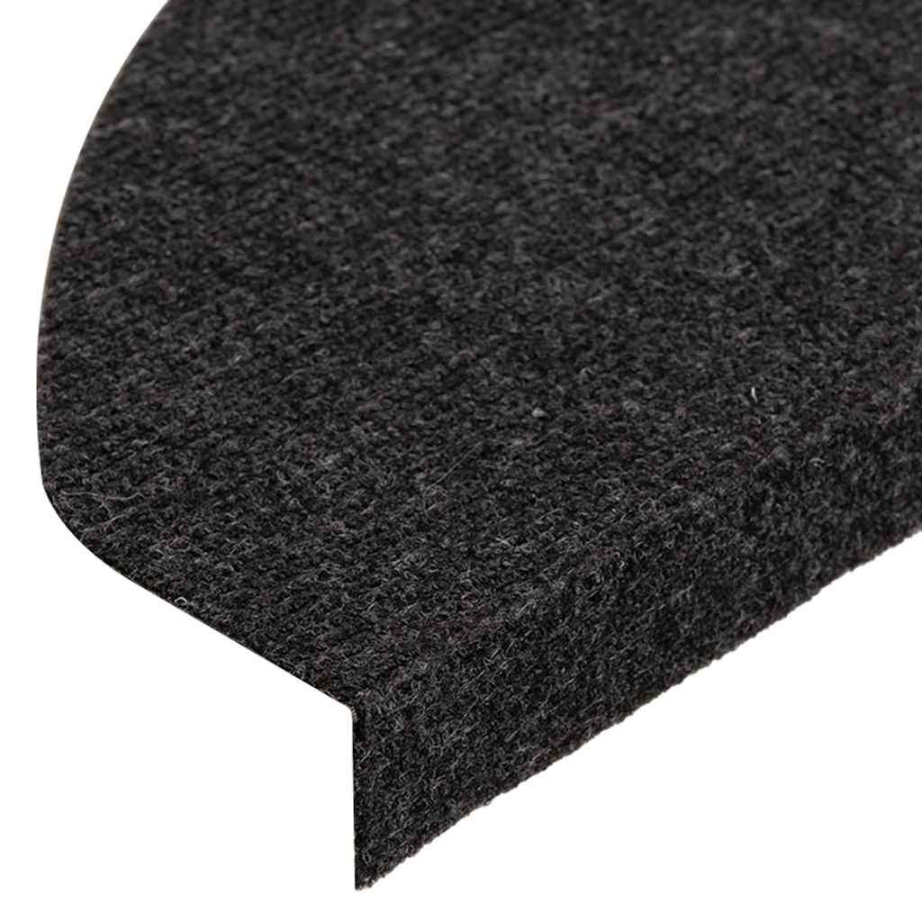 Samoljepljivi otirači za stepenice 30 kom crni 65x22,5x3,5 cm