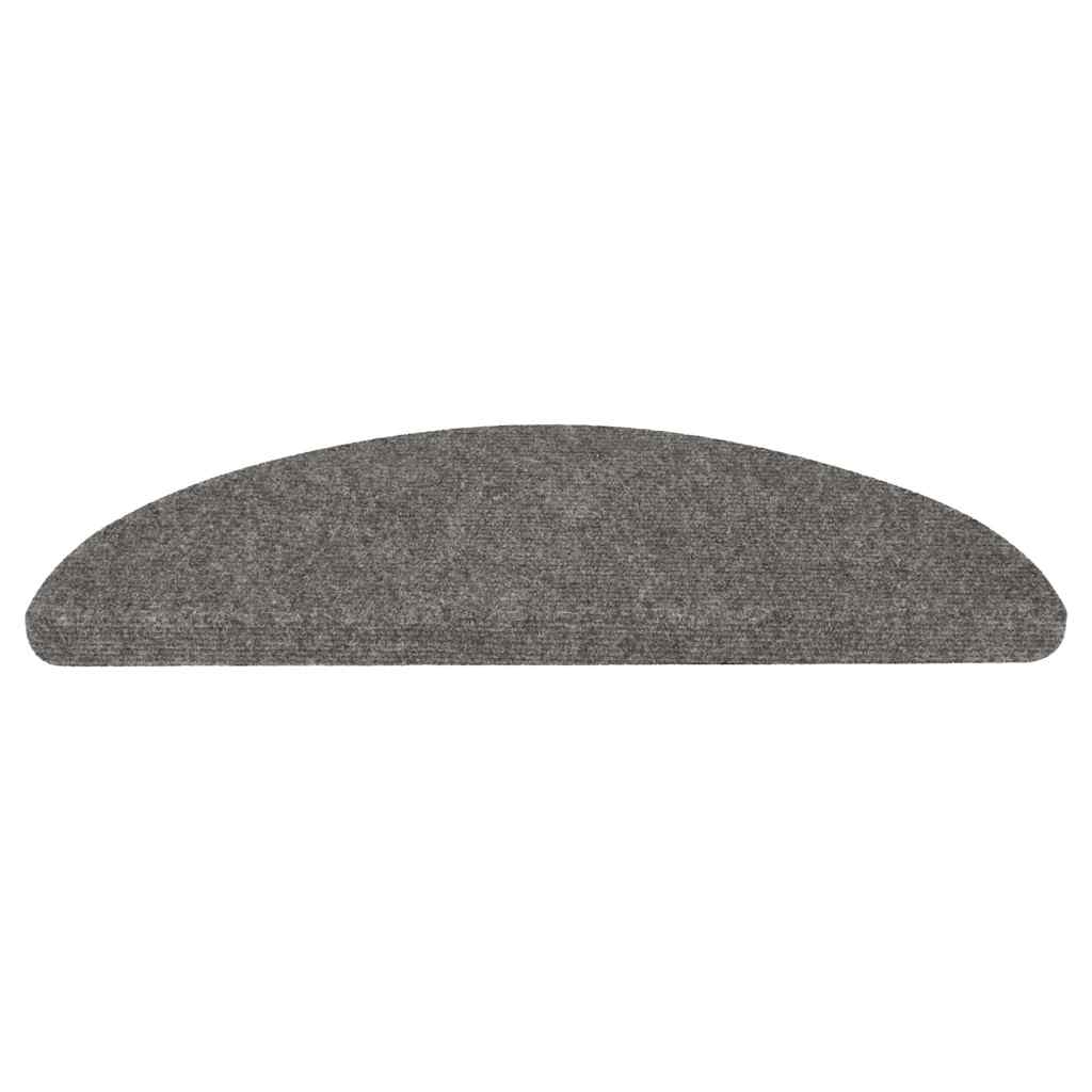 Samoljepljivi otirači za stepenice 20 kom sivi 56 x 17 x 3 cm