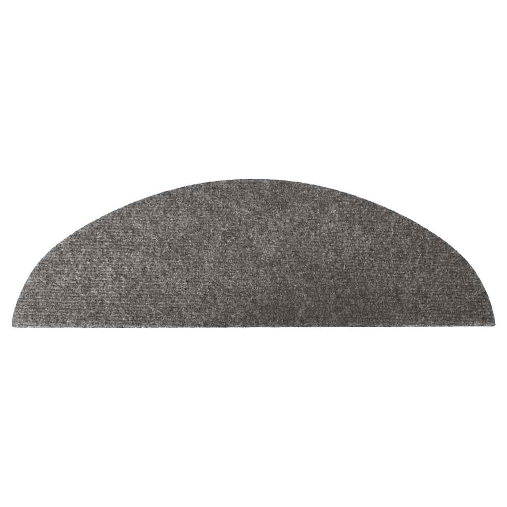 Samoljepljivi otirači za stepenice 20 kom sivi 56 x 17 x 3 cm
