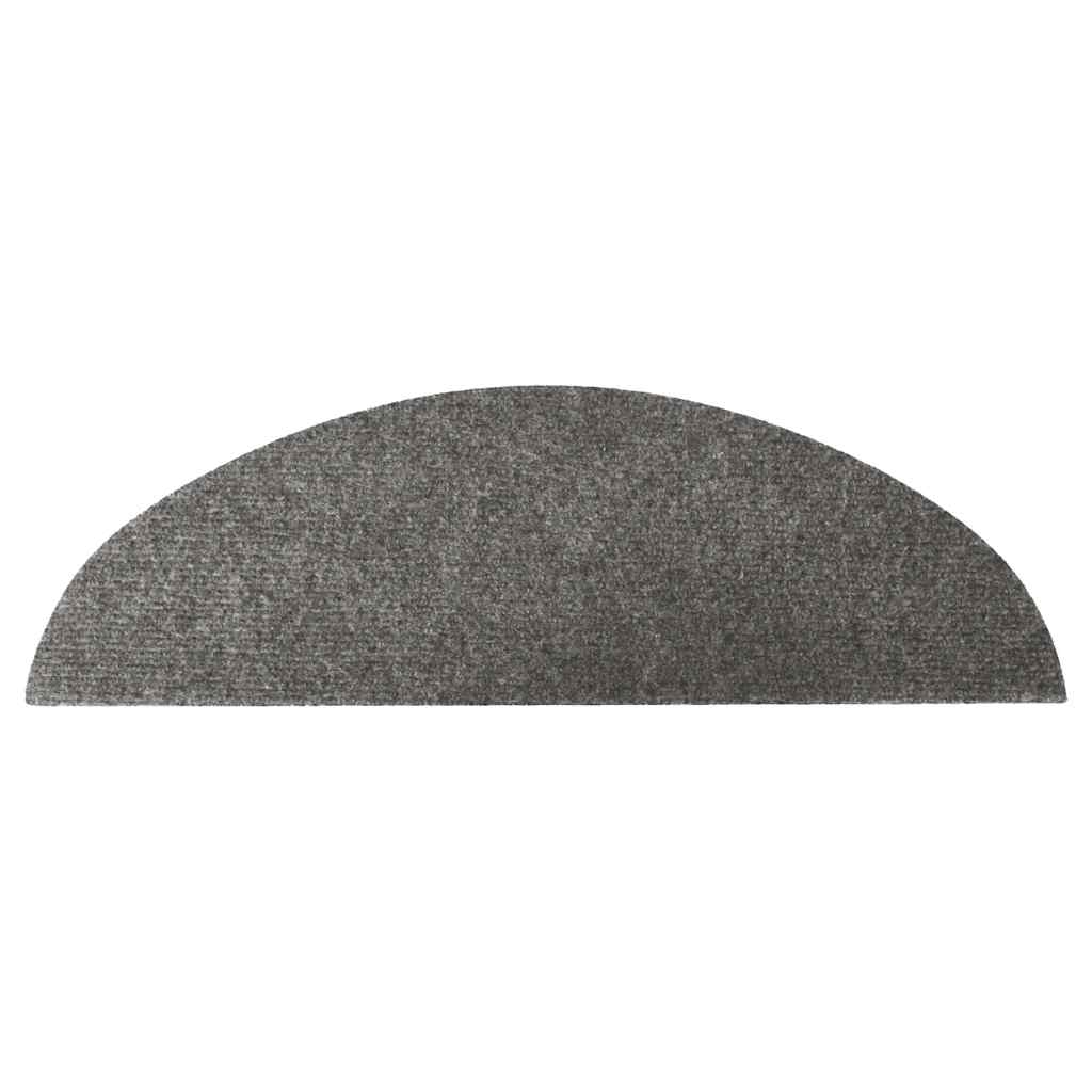 Samoljepljivi otirači za stepenice 30 kom sivi 56 x 17 x 3 cm