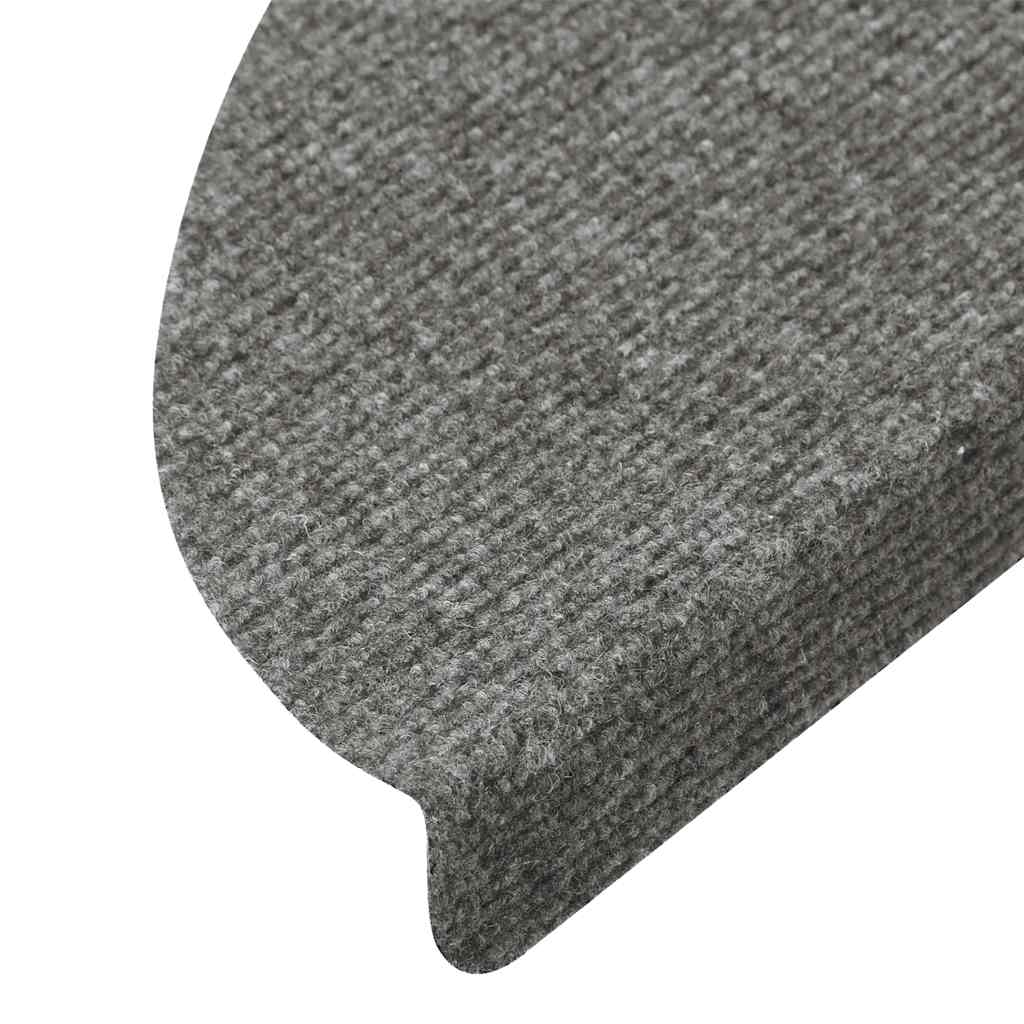 Samoljepljivi otirači za stepenice 30 kom sivi 56 x 17 x 3 cm