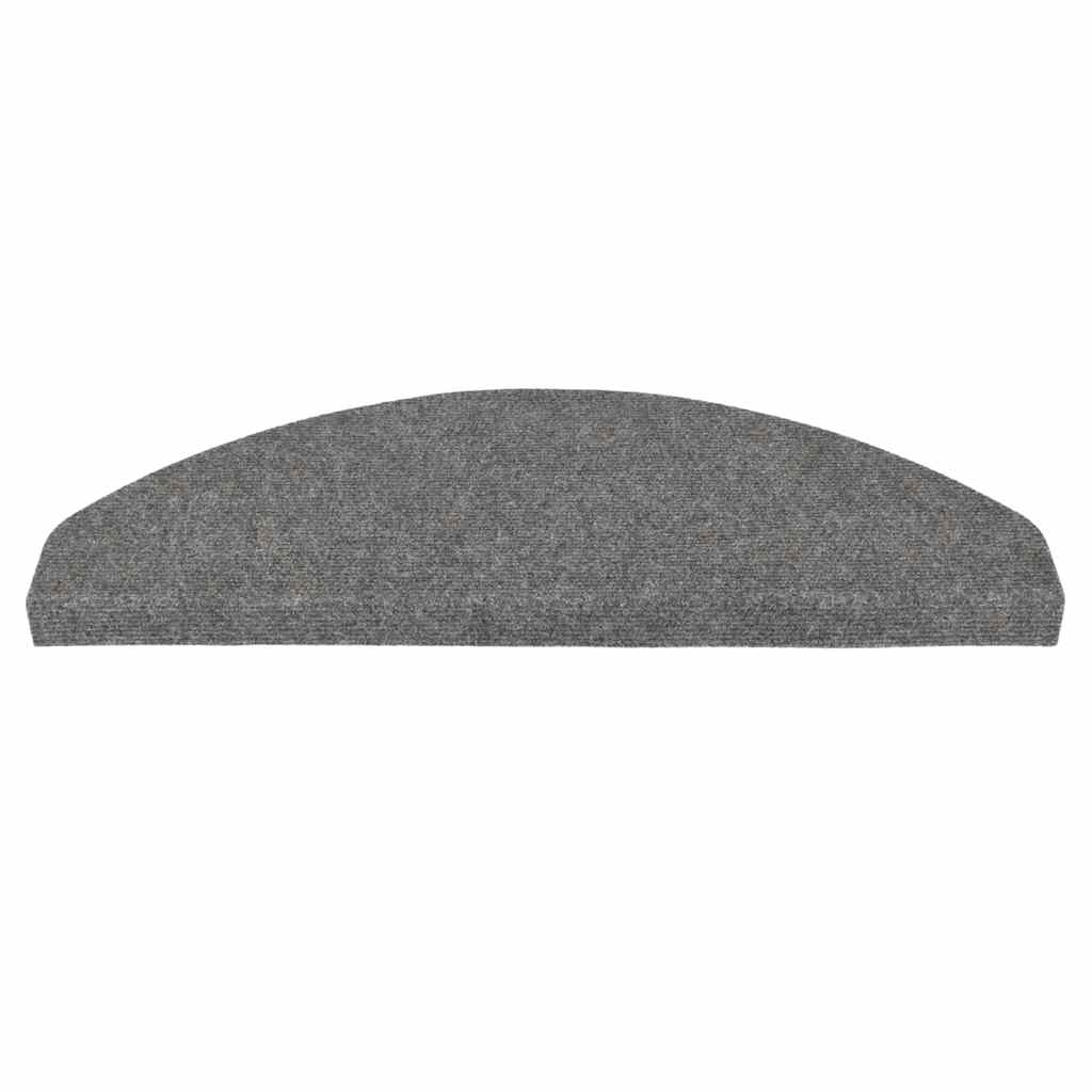 Samoljepljivi otirači za stepenice 30 kom sivi 65x22,5x3,5 cm