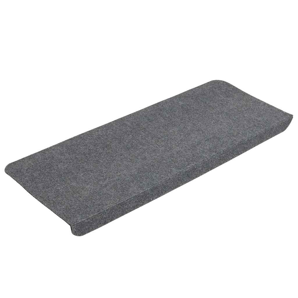 Samoljepljivi otirači za stepenice 30 kom sivi 65x24,5x3,5 cm
