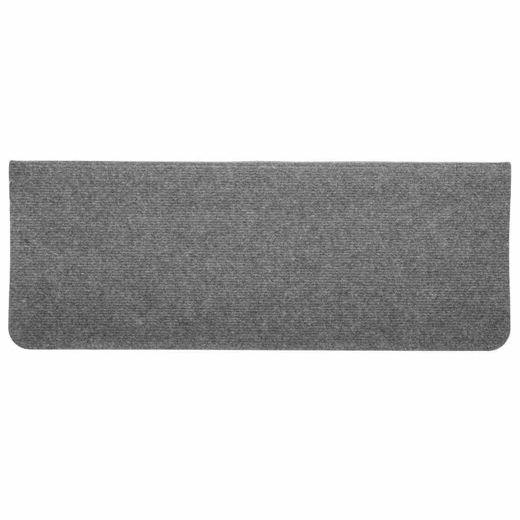 Samoljepljivi otirači za stepenice 30 kom sivi 65x24,5x3,5 cm