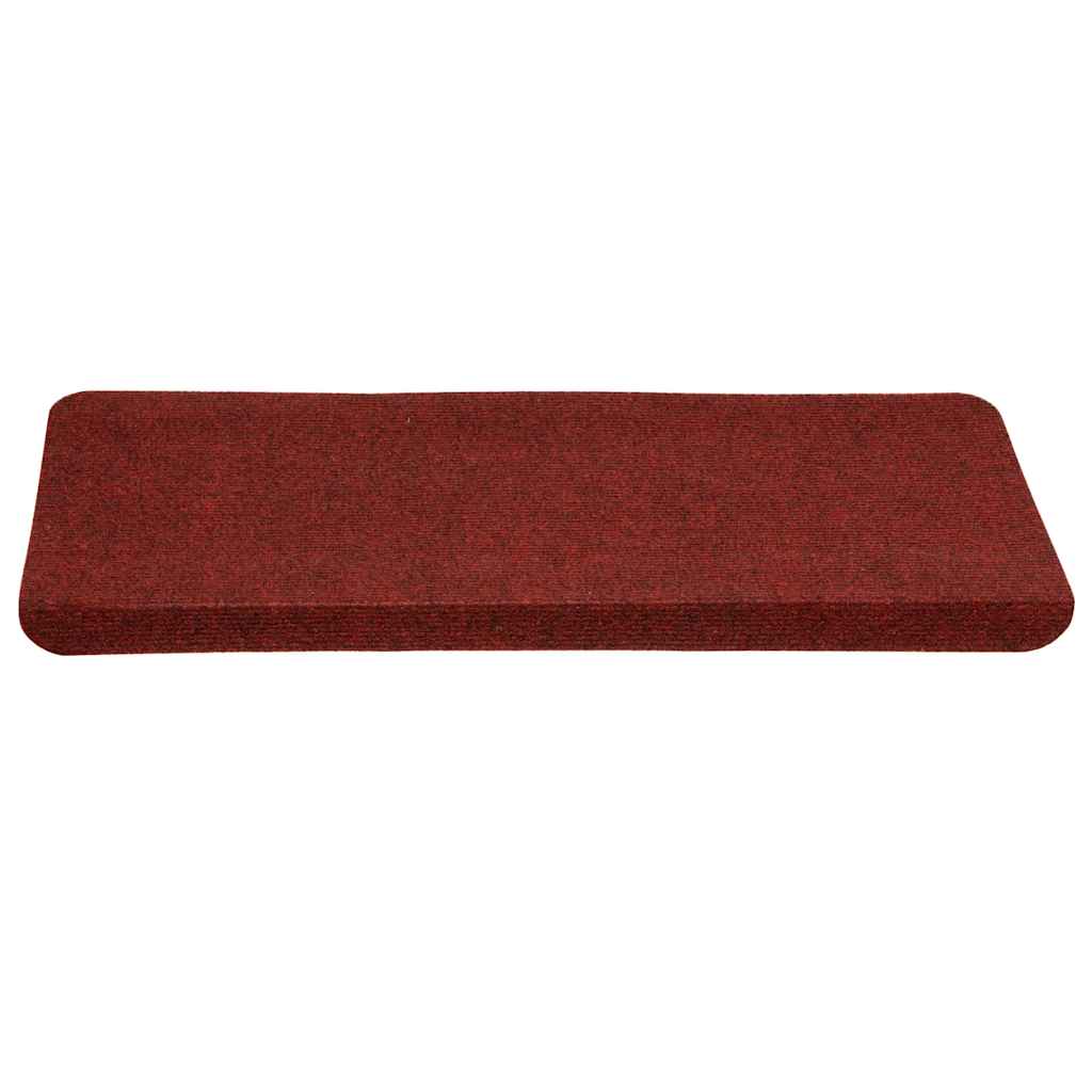 Samoljepljivi otirači za stepenice 30 kom crveni 65x24,5x3,5 cm