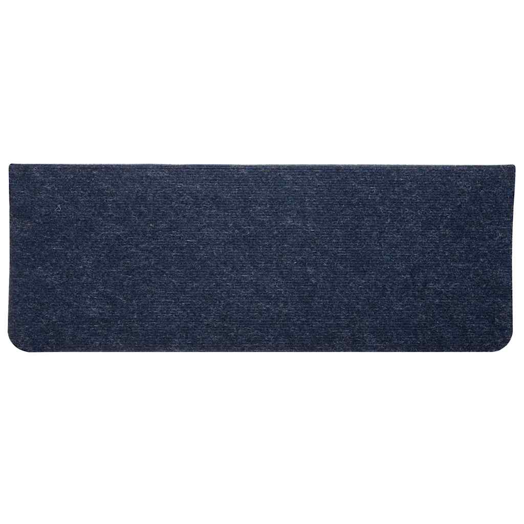 Samoljepljivi otirači za stepenice 30 kom plavi 65x24,5x3,5 cm