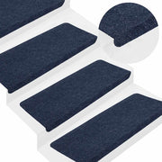 Samoljepljivi otirači za stepenice 30 kom plavi 65x24,5x3,5 cm