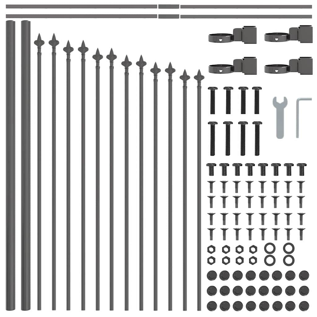 Vrtna Ograda Woerden 6 pcs Siva