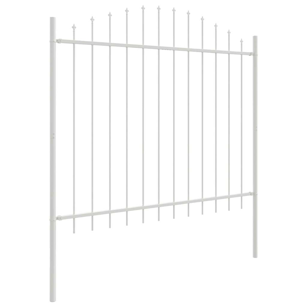 Vrtna Ograda 2 pcs Bijelo 170 x 165 cm Čelik s prahom premazan