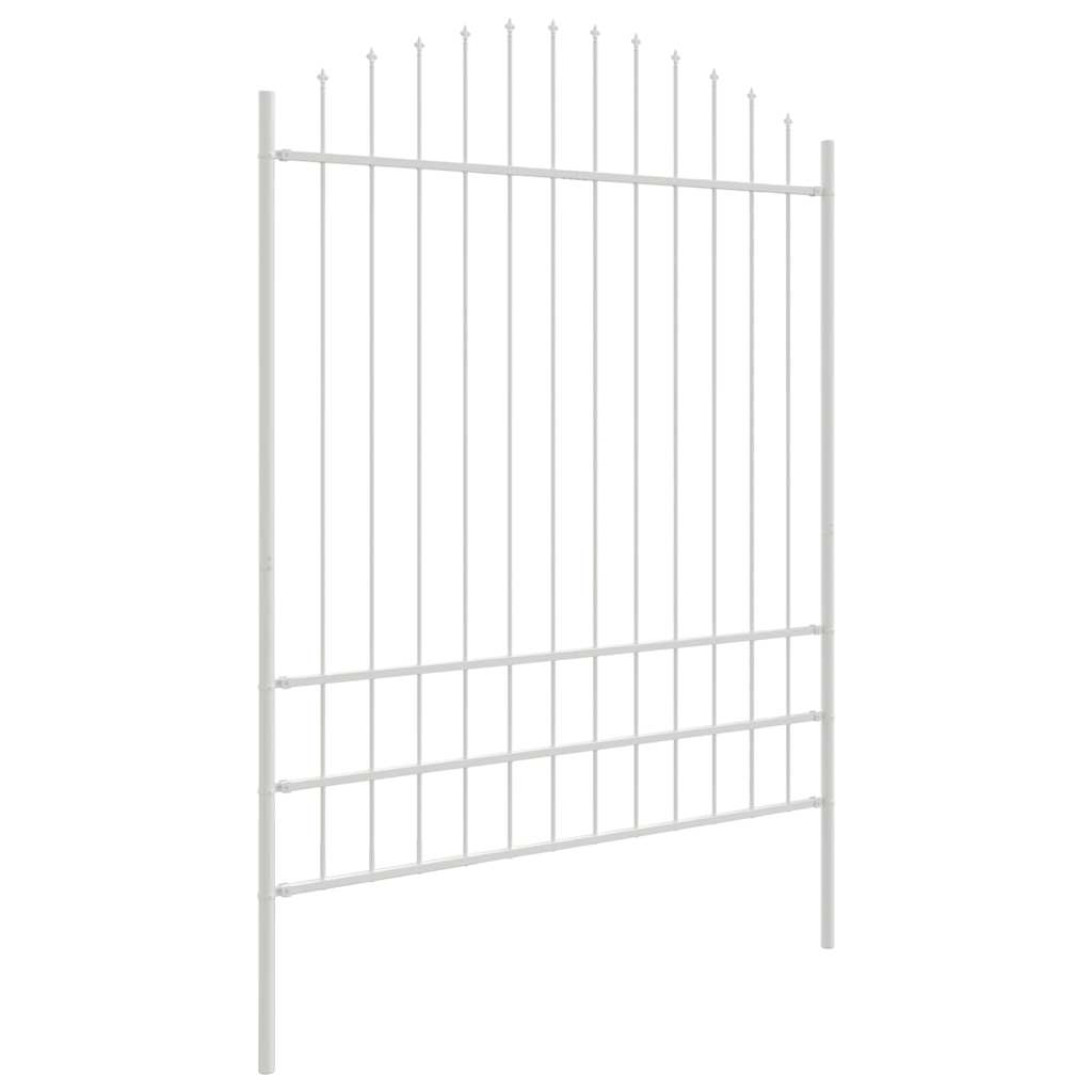 Vrtna Ograda 2 pcs Bijelo 170 x 225 cm Čelik s prahom premazan