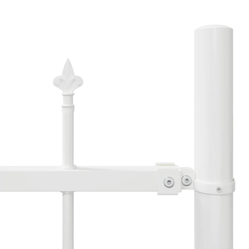 Vrtna Ograda 4 pcs Bijelo 170 x 215 cm Čelik s prahom premazan