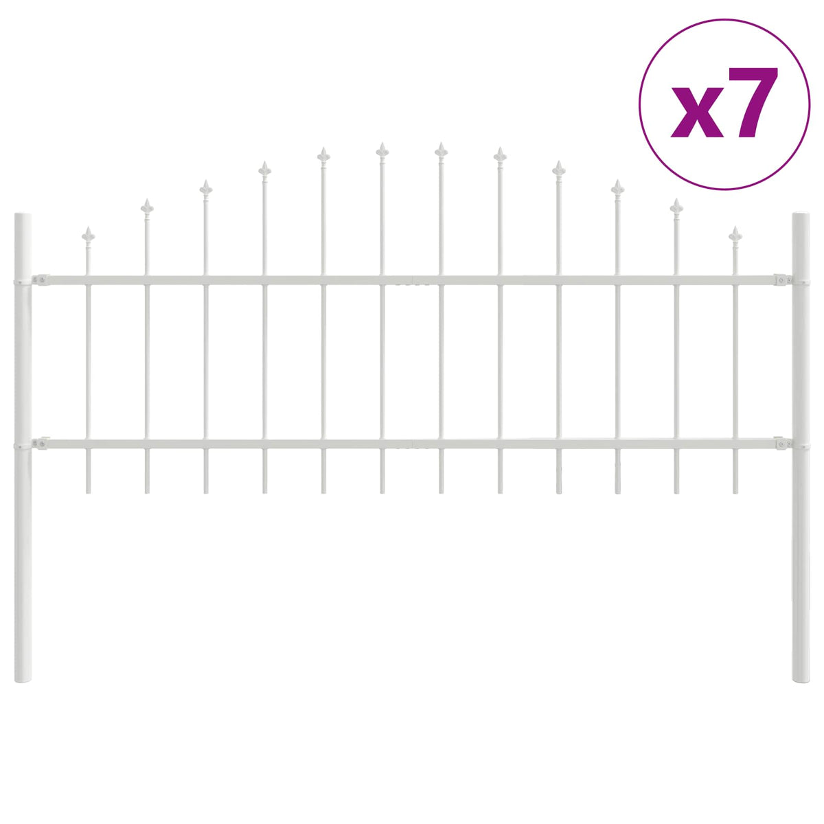 Vrtna Ograda Woerden 7 pcs Bijelo
