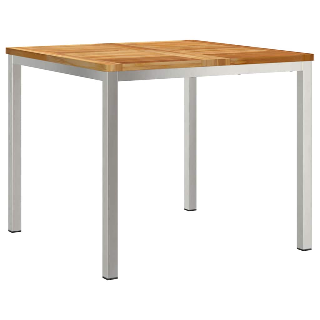 Vanjski set za objedovanje 5 pcs Smeđa Čvrsto teak drvo