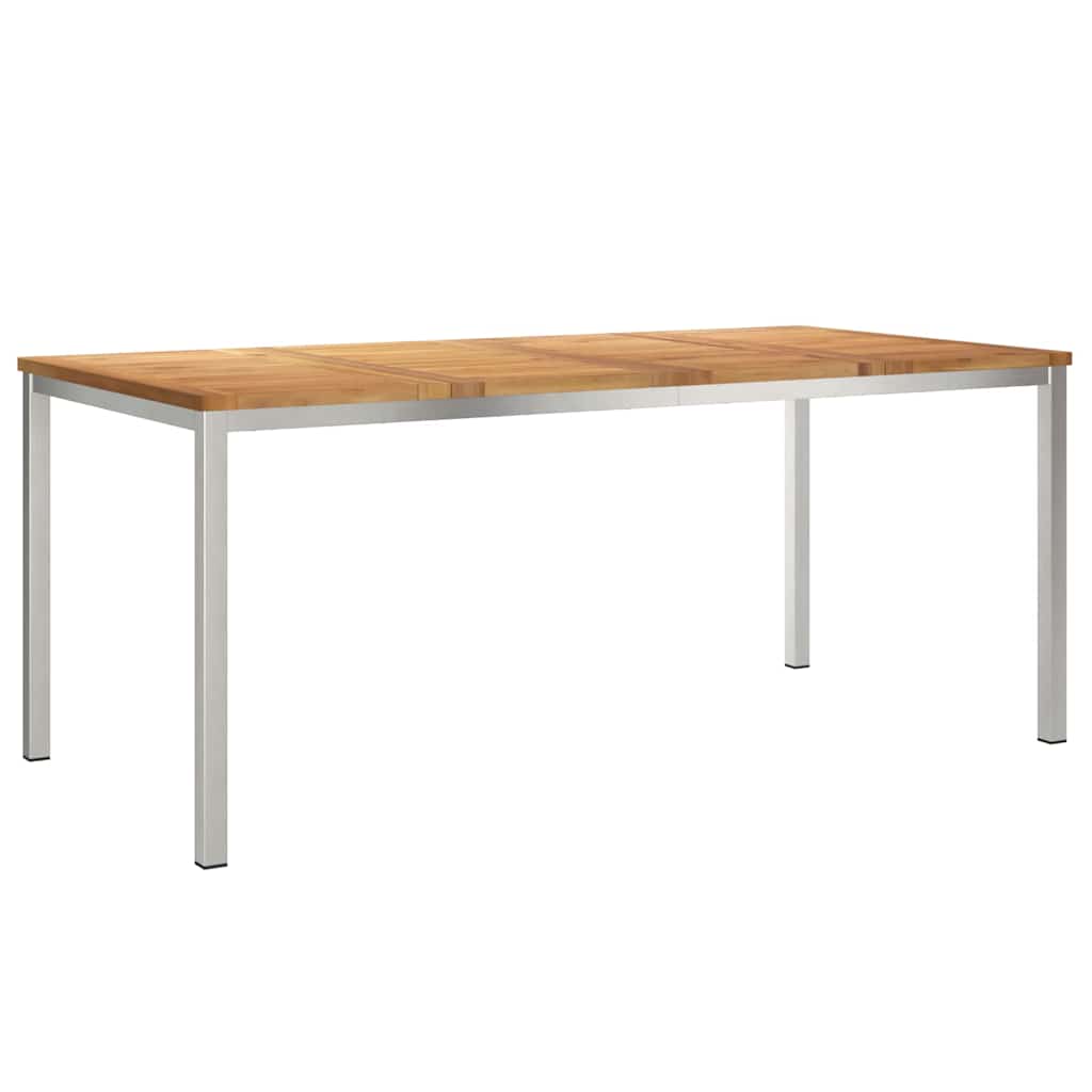 Vanjski set za objedovanje 7 pcs Smeđa Čvrsto teak drvo