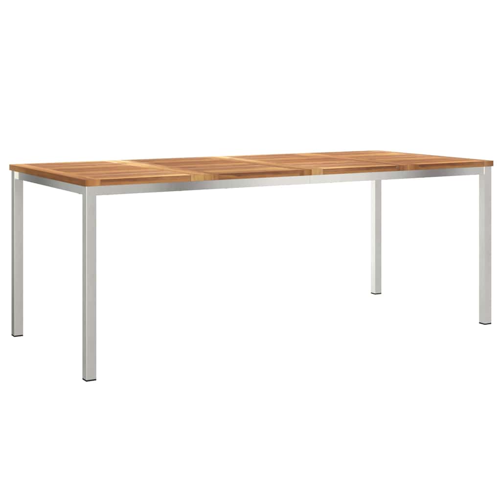 Vanjski set za objedovanje 9 pcs Smeđa Čvrsto teak drvo