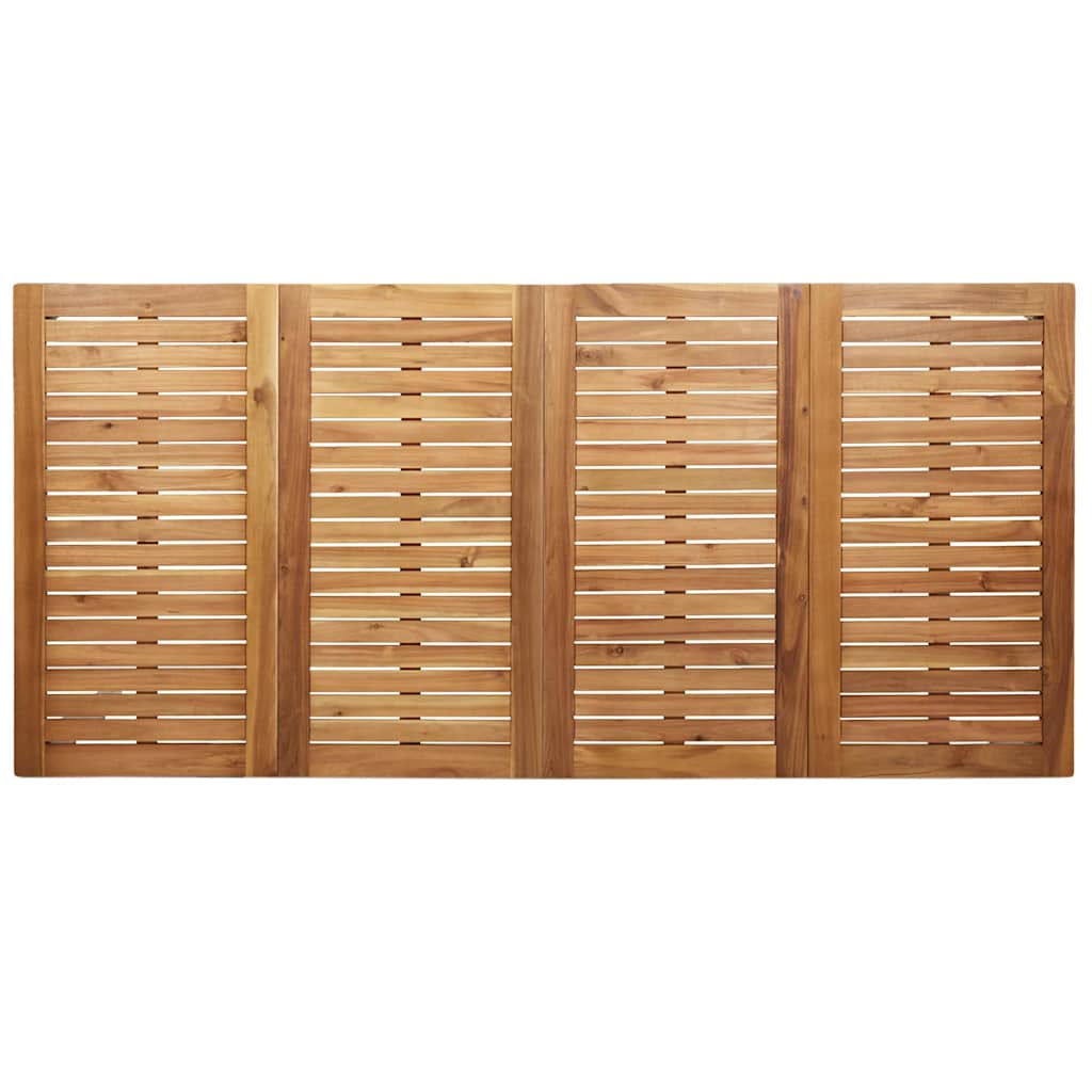 Vanjski set za objedovanje 9 pcs Smeđa Čvrsto teak drvo