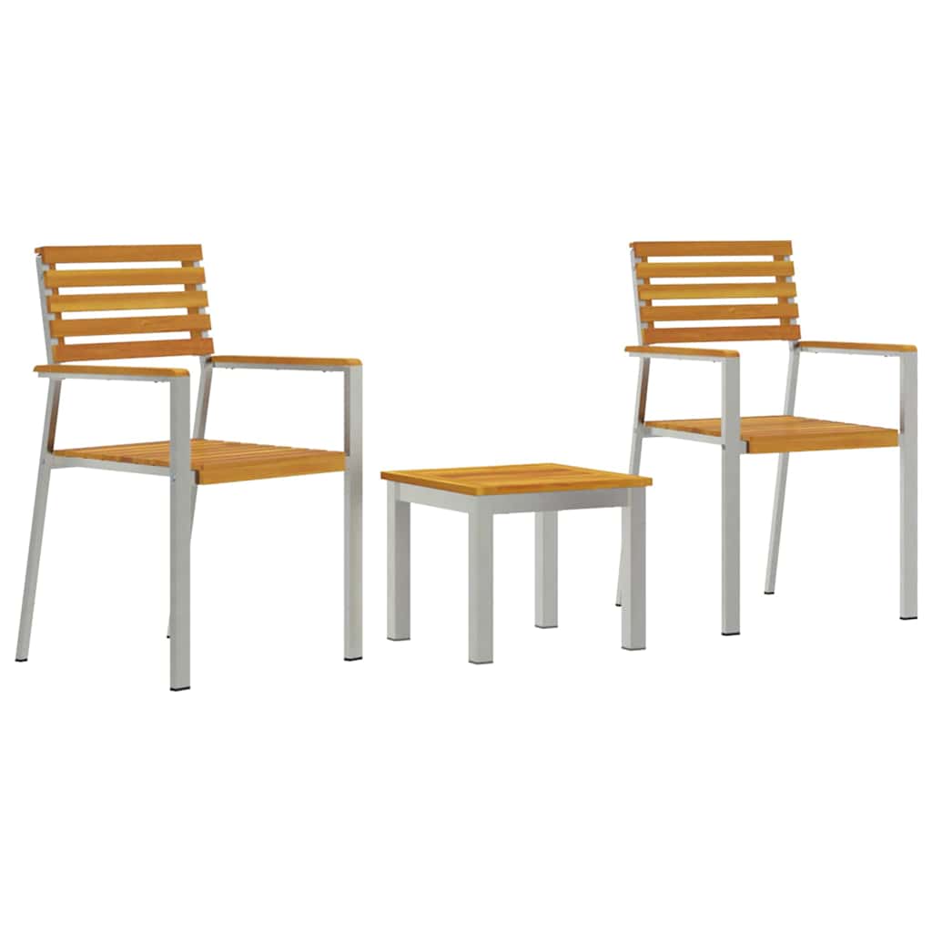 Vrtni set za objed 3 pcs Smeđa