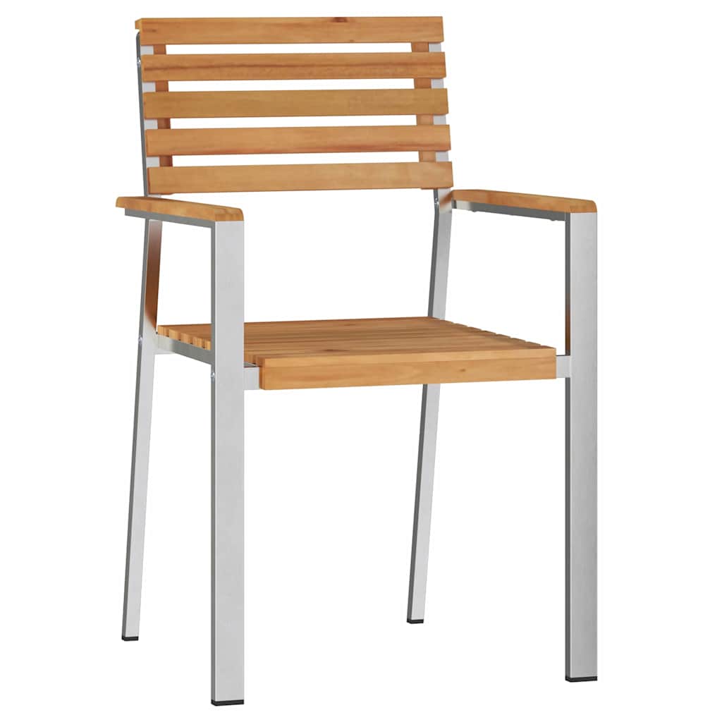 Vrtna stolica 6 pcs Prirodna nafta Čvrsto teak drvo
