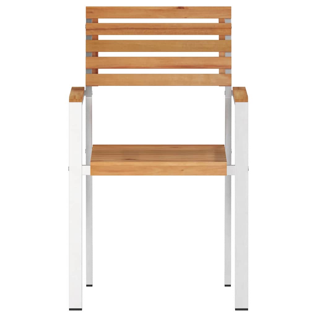 Vrtna stolica 6 pcs Prirodna nafta Čvrsto teak drvo