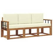 Set vanjskih sofa 3 kom. Prirodna i krem