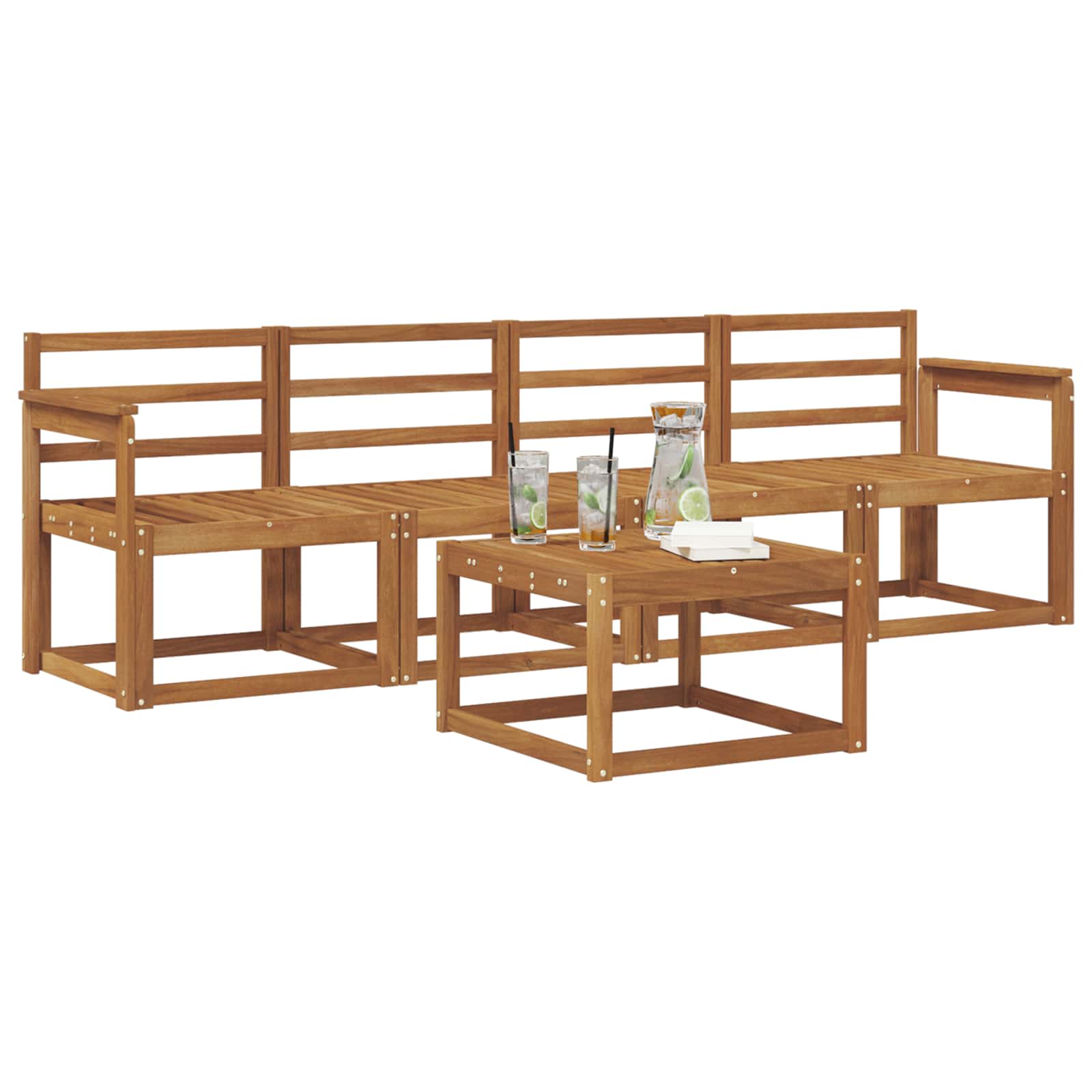 Set vanjskih sofa 5 pcs Prirodna