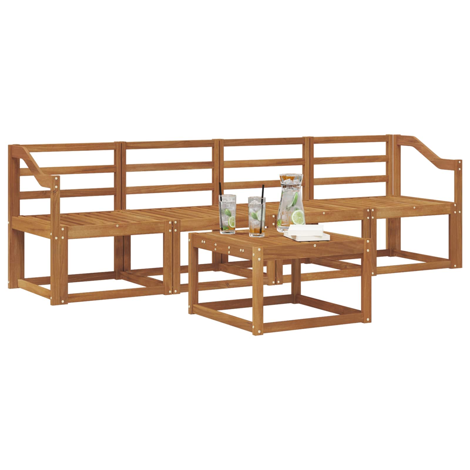 Set vanjskih sofa 5 pcs Prirodna