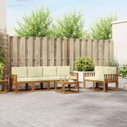 Set vanjskih sofa 7 kom. Prirodna i krem