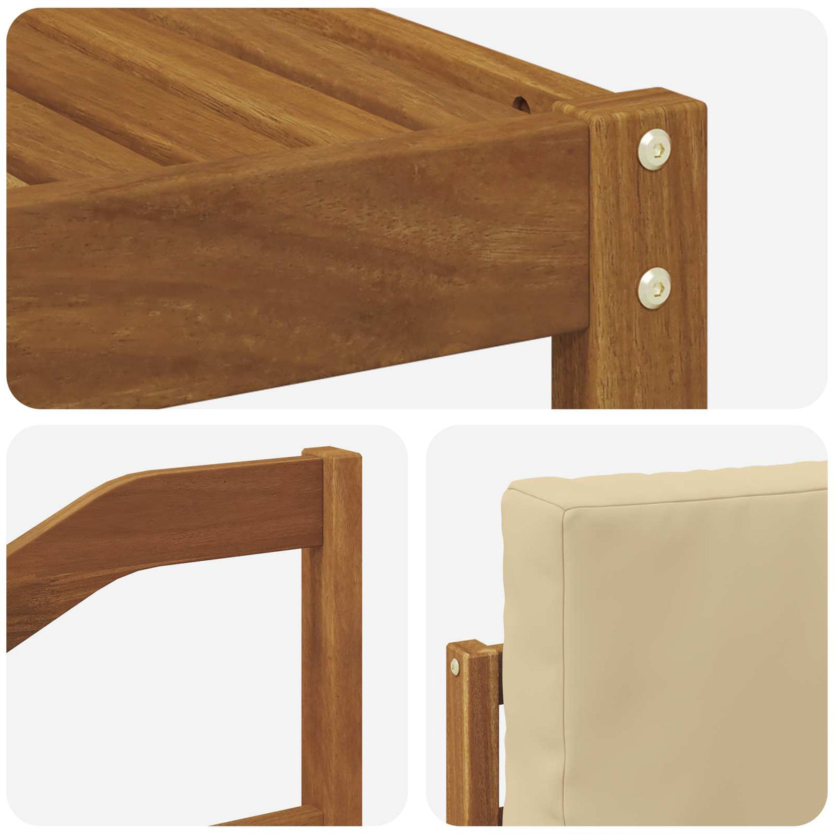 Set vanjskih sofa 9 kom. Prirodna i bež