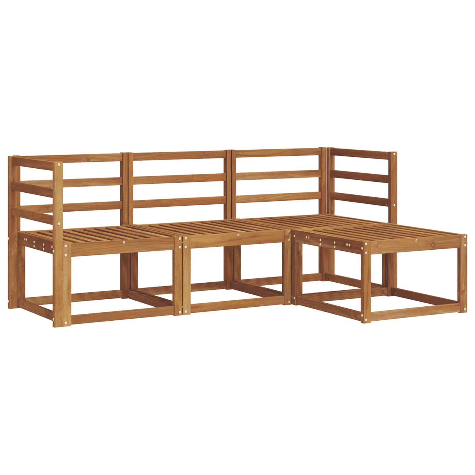 Set vanjskih sofa 4 pcs Prirodna
