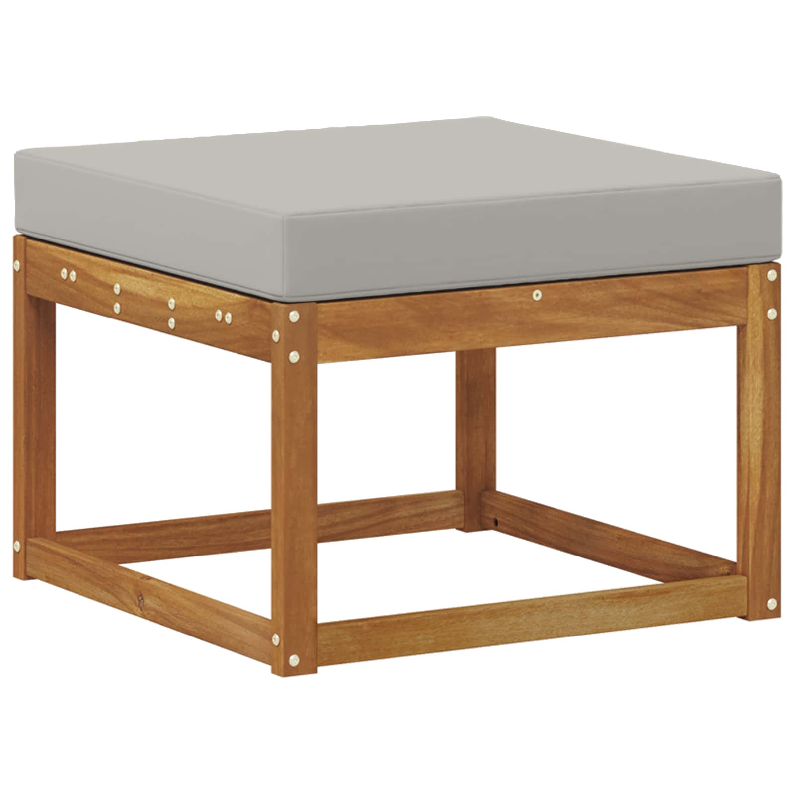 Set vanjskih sofa s jastukom 4 pcs Prirodna i svijetlo siva